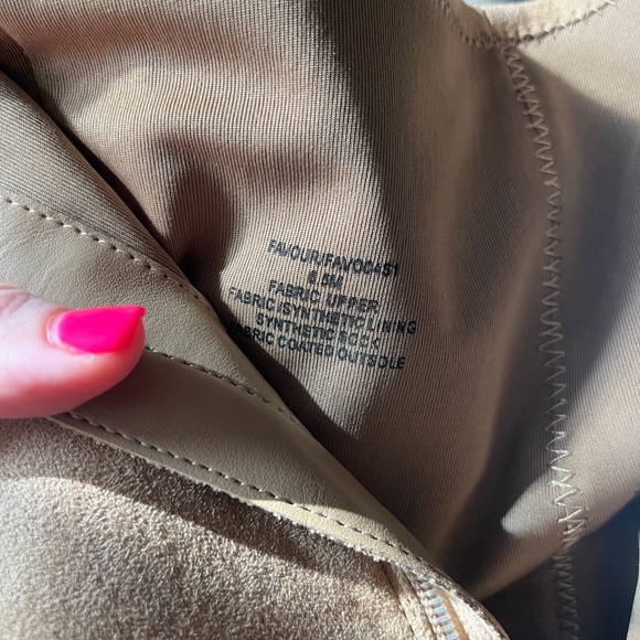 Elegant Tan Suede Ankle Boots - Picture 6 of 7